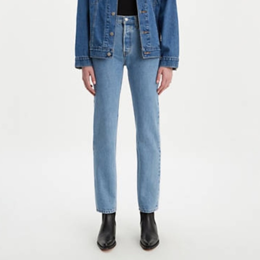 Levi's Blue Straight Leg Jeans Timeless Style